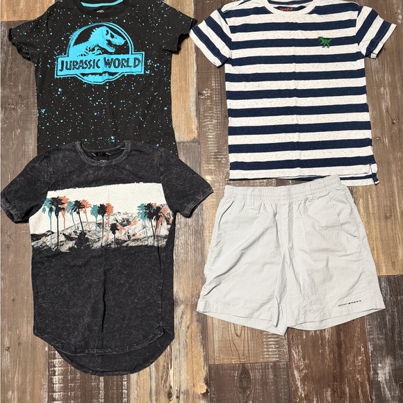 Custom Variety Pack Other - Boys Jurassic World Black Graphic Tee bundle